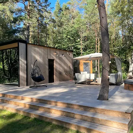 Telise Tinyone Is A Modern Forest With A Cozy Hot Tub *